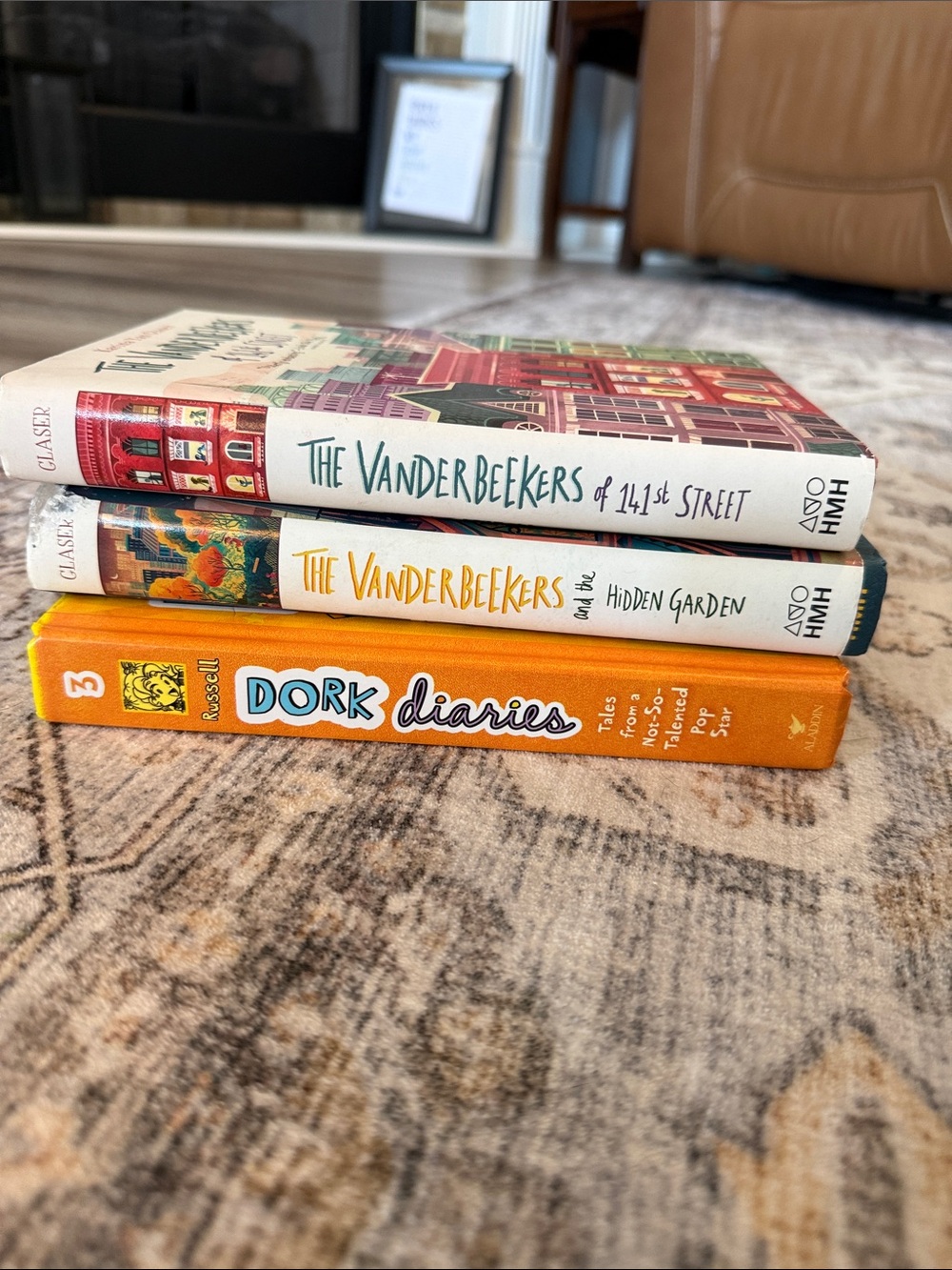 One Dork Diaries Book and Two The Vanderbeekers Books